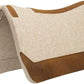 Weaver Equine 33" x 32" Contoured Wool Blend Felt Horse Saddle Pad, Shock Absorbing Western Saddle Pad for Protection, Durable Equine Supplies, ‎Tan