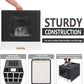 XL Foldable Cat Litter Box with Lid - Jumbo Enclosed Potty - Top Entry Anti-Splashing Toilet - Includes Scoop & 2-in-1 Cleaning Brush (Black)