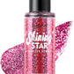 Pink Body Glitter Spray & Glitter Hairspray - Long-Lasting, Ultra-Shiny, Quick-Dry, Waterproof, Non-Clog Nozzle Design for Parties, Dances, Festivals, and Special Events