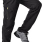 Toomett Men's hiking Snow Pants Skiing Winter Insulated Fleece lined Outdoor Water Repellent camping,walking,fishing