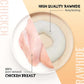 ASMPET Dog Treats Chews, Chicken Wrapped Rawhide Donuts Dental Care Chews for Small Medium Large Breed Aggressive Chewers (Pack of 4)