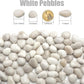 5 Lbs River Rocks for Plants,0.4-1.2 Inch Decorative Ornamental Pebbels, High Polished Stones for Garden Landscaping, Smooth Gravel Filler for Outdoor Plants, Succulents, Fish Tank and Vases, White