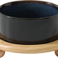 Ceramic Elevated Dog Food and Water Bowl, Kitty Bowl, Raised Dog Dish, Pet Feeder (6inch, 1 x Starry Sky + Stand)