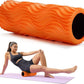 Foam Roller,High Density 15" Foam Roller, Wave Textured Massage Back Roller for Deep Muscle Massage Pilates Yoga,Fitness Exercise Roller for Whole Body Release(Orange)