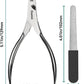 Dog Nail Clippers - All Steel Material, 1.22-Inch Large Opening, Built-in Spring, No Fur Pinch, for Medium to Large Dogs and Cats, Professional Pet Nail Trimmers, with Free Nail File