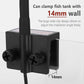 Aquarium Focus Light for Open Fish Tank Indoor LED Light Big Clip Lamp Adjustable Focus (White-Yellow with Timer)