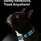 TagME Airtag Dog Collar,Waterproof Reflective Pet Collar with Airtag Holder,Soft Padded and Double D-Rings for Small Dogs,Light Blue