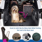 SlowTon Dog Seat Belt, Adjustable Dog Safety Belt Leash, 2 in 1 Latch Bar Attachment Dog Car Seatbelt with Elastic Nylon Bungee Buffer, Reflective Nylon Belt Tether (FU)