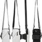 Phone Holder, Small Crossbody Shoulder Holsters Bag with Arm Band, Fits iPhone and Android, Use for Running, Walking, Hiking & Biking (6.7 Inches, Grayish White)