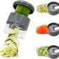 3 in 1 Vegetable Spiralizer Slicer, Adjustable Zucchini Carrot Noodle Maker, Cucumber Spiral Cutter, Easy to Use Kitchen Tool（Dark Grey）