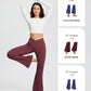 baleaf Women's V Crossover Flare Leggings with Pockets Yoga Pants High Waist Casual Workout Gym Bell Bottom Leggings