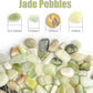 River Rocks 5 Lbs, 3/8 Inch Jade Pea Gravel, Rocks for Plants Indoor, Stones for Garden Landscaping, Vase Filler, Smooth Gravel Filler for Succulents, Cactus, Fish Tank and Vases