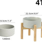 Ceramic Raised Dog Bowl Set, Elevated with Stand, Food and Water Bowl for Medium Breed Dogs, Weighted Dog Dishes, Pet Bowl(7.3'',41OZ, Grey)