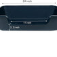 1 Pack of Extra Large Cat Litter Box (ABS Material), Low Entry Senior Litter Pen for Geriatric Kitty Big Cats, Jumbo Pet Safe Litter Boxes Tray for Indoor Pets Potty (Dark Blue, 24"L x 20"W)