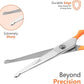 Professional Rounded Dog Scissors - Sharp Stainless Steel Blades with Colorful Handles, Safe and Easy-to-Use Pet Scissors for Long Lasting Grooming at Home