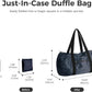 pack all Lightweight Travel Duffel Bag, Water-Resistant Sports Gym Bag, 32L Foldable Weekender Bag for Fitness, Hiking and Camping (Navy Blue)
