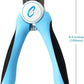 Pet Nail Clippers, Stainless Steel, Ergonomic Non Slip Design, Safe Home Pet Grooming for Cats and Dogs (Blue)