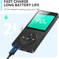 AGPTEK A02 MP3 Player with Bluetooth 5.3, 1.8 inch Screen Portable Music Player with Speaker, FM Radio, Voice Recorder, Supports Expanded Up to 128GB(Black, 64GB)