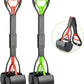 TIMINGILA Pooper Scooper 2 Pack, 28" Long Handle No Touch Dog Pooper Scooper for Large Medium Small Dogs, Durable Spring & Lightweight, Waste Pickup Tool for Dogs in Lawns/Grass/Dirt/Gravel