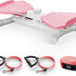 Waist Twister Ab Machine, 300 lbs Capacity Exercise Twist Board with Resistance Bands, Core Trainer Belly Fat Burner, Noiseless Waist Sculptor with Foot Massage