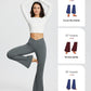 baleaf Women's V Crossover Flare Leggings with Pockets Yoga Pants High Waist Casual Workout Gym Bell Bottom Leggings