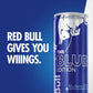 Red Bull Blue Edition Energy Drink, Blueberry, with 114mg Caffeine plus Taurine & B Vitamins, 12 Fl Oz, 6 Packs of 4 Cans (Pack of 24)