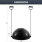 ZELUS Balance Ball Trainer with Resistance Bands and Foot Pump, Inflatable Yoga Ball for Home Gym Workouts, 23 Inch Exercise Half Ball for Balance Training Core Strength Fitness More, 330lb Cap