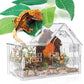 Acrylic Jumping Spider Enclosure - Versatile Reptile Enclosure with One-Click Magnetic Closure, Perfect for Tarantula, Gecko, Chameleon, Beetle, Mantis, and Hermit Crab