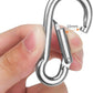 Stainless Steel Spring Snap Hook Carabiner M6 M8 M10 Heavy Duty Carabiner Clip Spring Clips Keychain 5/16 Inch Quick Links for Backpack, Hammocks, Camping, Swing(16/30/10PCS)
