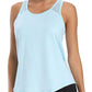 Aeuui Womens Workout Tops for Women Racerback Tank Tops Mesh Yoga Shirts Athletic Running Tank Tops Sleeveless Gym Clothes