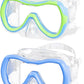 Aegend Kids Swim Mask Goggles, Tempered Glass 180° HD Wide View with Nose Cover