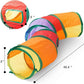 Cat Tunnels for Indoor Cats, Interactive Peek-a-Boo Cat Chute Cat Tube Toy, Camouflage S-Tunnel