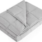 L'AGRATY Weighted Blanket - 60"x80" 15lbs Cooling Breathable Heavy Blanket Microfiber Material with Glass Beads Big for Adult All-Season Summer Fall Winter Soft Thick Comfort Blanket