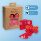Best Pet Supplies Dog Poop Bags (240 Bags) for Waste Refuse Cleanup, Doggy Roll Replacements for Outdoor Puppy Walking and Travel, Leak Proof and Tear Resistant, Thick Plastic - Red
