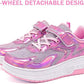 Wooowyet Roller Skate Shoes for Kids Boys Girls Rechargealbe Wheels Sneakers Fashion Roller Wheeled