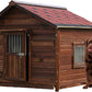 Extra Large Dog House Outdoor Made of Solid Pine Wood, Warm Doghouse, Dog House with Elevated Floor for Large Dogs, (Wood, 7XL)