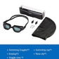 Swim Goggles, Goggles Adult with Swimming Cap, Nose Clip & Ear Plugs, UV Protection Anti-Fog Lens and Case for Adult