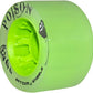 ATOM WHEELS - Poison - Indoor, Outdoor - 1 Pack - 4 Wheels / 62mm x 38mm / Color: Green