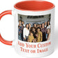 Personalized Coffee Mug, Custom Photo Text 11 Oz Ceramic Mug, Customized Picture Name Tea Cup, Unique Gift Idea, Taza Cafe Personalizadas Fotos, Cute Custom Gifts Mom Women Men, Mother's Day, Orange