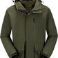 CAMEL CROWN Men's Ski Jacket 3 in 1 Waterproof Winter Jacket Snow Jacket Windproof Hooded with Inner Warm Fleece Coat