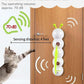 Interactive Caterpillar Cat Toy, Motion Sensor, Simulation of Biological Trajectory, ABS, USB Rechargeable, Stable Suction Cup, Cat Feather Toys for Indoor Cats, Caterpillar Smart Toy with 2 Tails