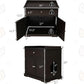 PETSITE Cat Litter Box Enclosure, Large Cat Washroom End Table with Drawer & 2 Doors, Wooden Cat House Storage Cabinet, Hidden Litter Box Furniture, Brown