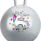 INPODAK Hopper Ball 18 Inch Bouncy Ball with Handle for Kids, Hippity Hop Jumping Bouncer Hopping Toy for Boys and Girls Ages 3-6 with Pump and Gift Box Birthday