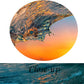 KREATIVE ARTS Large 3 Pieces Canvas Prints Wall Art Sunset Sea Water Ocean Wave Pictures Paintings Modern Stretched and Framed Seascape Giclee Artwork Ready to Hang for Living Room Home Decorations