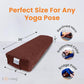 Sol Living Yoga Bolster Pillow Rectangular Meditation Cushion Cotton Meditation Accessories for Restorative Yoga Meditation Pillow Yoga Pillow Firm Body Pillow Bolster Pillow for Legs Removable Cover