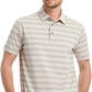 Rouen Mens Golf Shirt Moisture Wicking Dry Fit Performance Stripe Casual Collared Short Sleeve Golf Polo Shirts for Men
