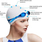 Tripsky Silicone Swim Cap,Comfortable Bathing Cap Ideal for Curly Short Medium Long Hair, Swimming Cap for Women and Men, Shower Caps Keep Hairstyle Unchanged…
