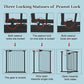 WAOWAO Triple Lock Baby Gate Extra Wide 81.49-86.22" Pressure Mounted Walk Through Swing Auto Close Safety Black Metal Dog Pet Puppy for Stairs,Doorways