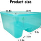 Fhiny Turtle Tank with Lid, Plastic Reptile Terrarium Turtle Breeding Box with Basking Platform Tortoise Aquarium for Crayfish Hermit Crabs Geckos Lizards Habitat Prevent Escaping (Medium)