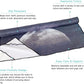 QiyI Yoga Mat Towel with Corner Pockets, Non Slip Sweat Absorbent Hot Yoga Towels, Soft Yoga Blankets with Travel Bag, Skidless Mat Cover for Workout, Gym, Fitness - 70"x26", Moon Cycle